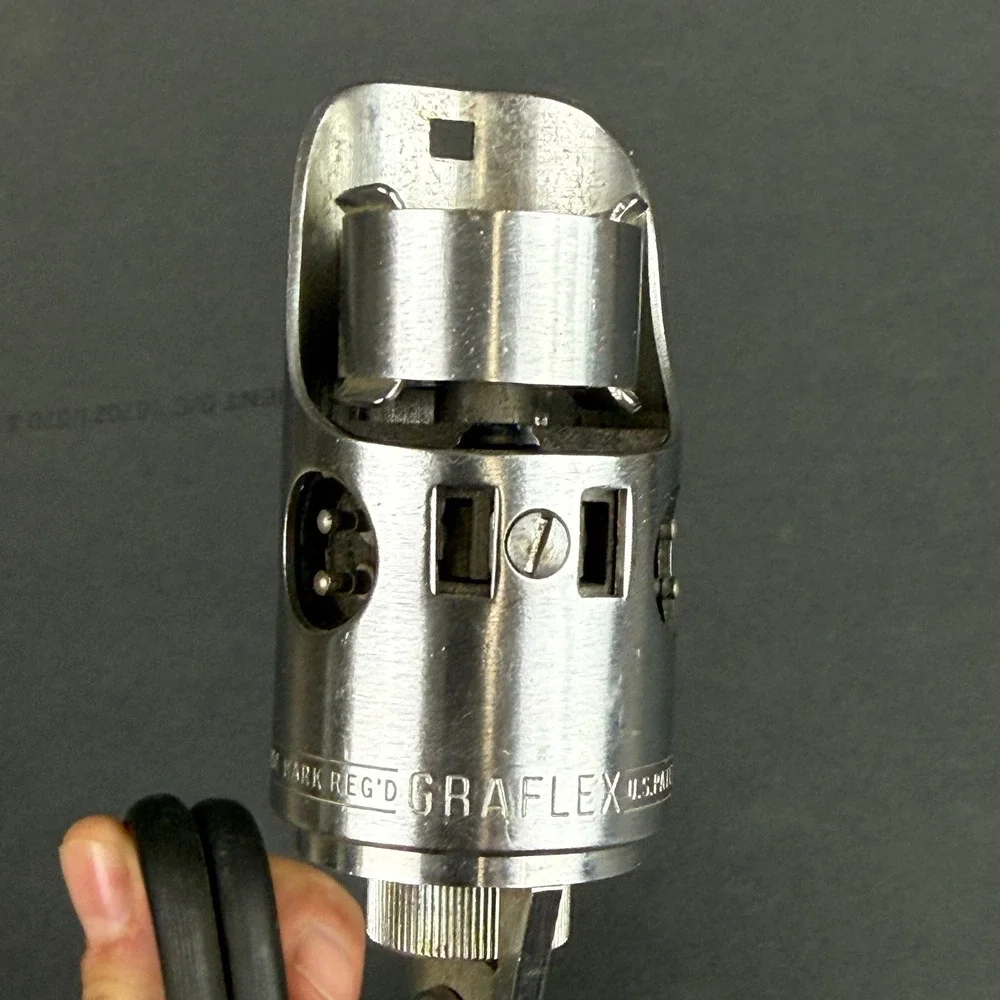 Graflex Flash Synchronizer Vintage Camera Handle Clamp Silver